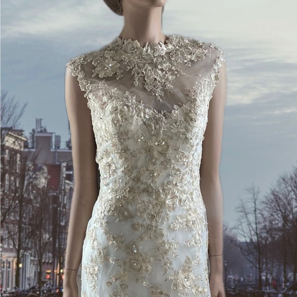 Maggie Sottero Camelia size 10 Wedding Dress Bridal - Picture 5 of 9